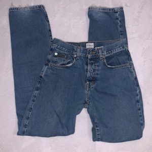 calvin klein vintage jr button front easy fit jean